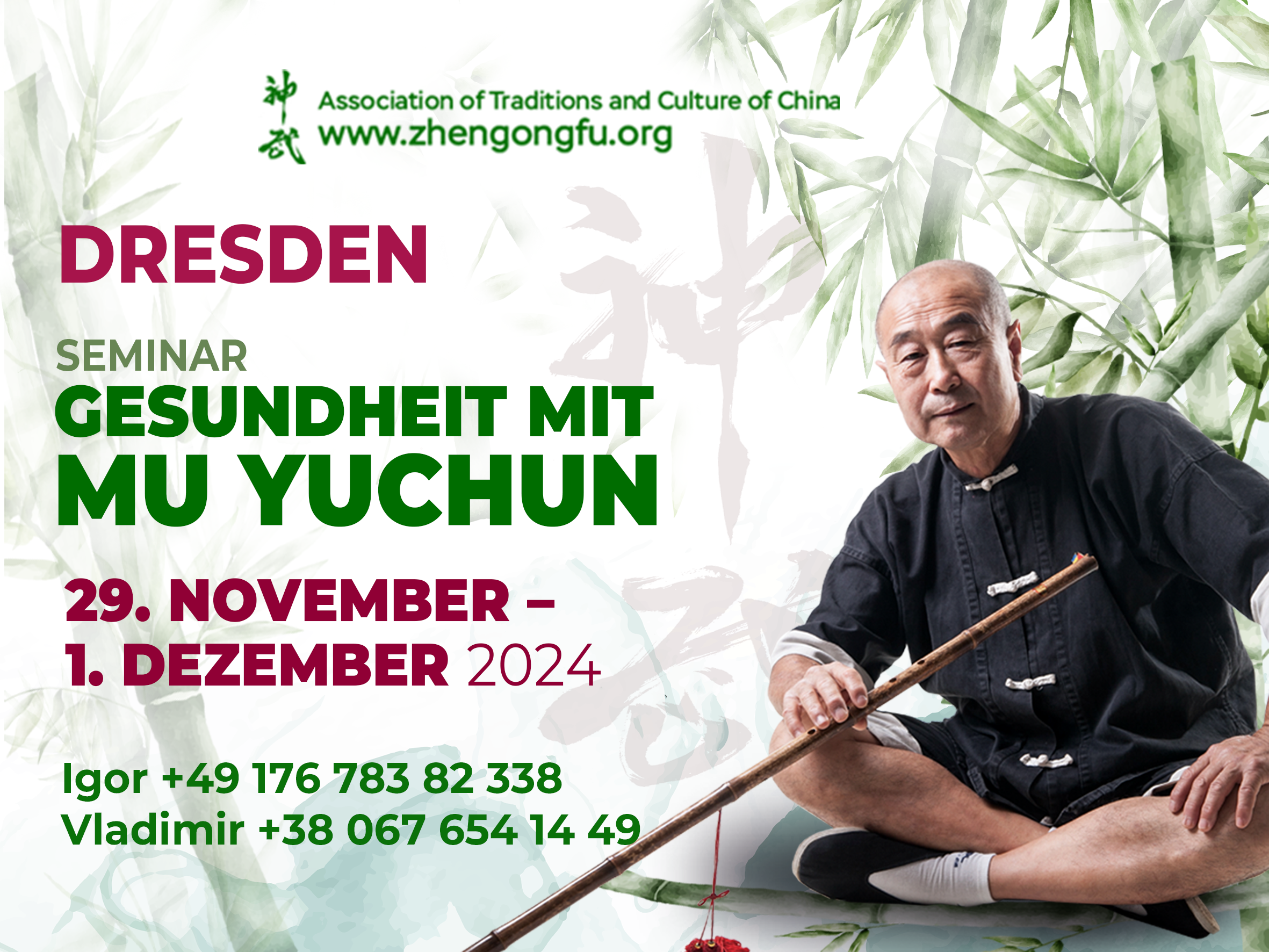 Dresden, Germany, Seminar, Health, Master Mu Yuchun, November, 2024.