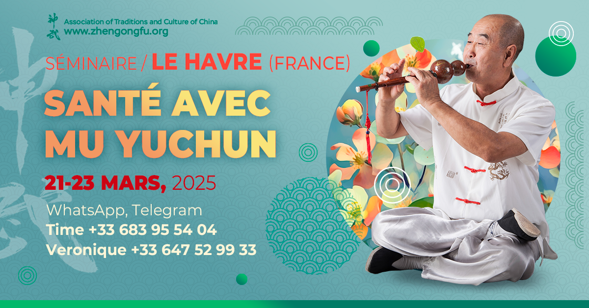 Le Havre, France, Sеminar, Health Master Mu Yuchun, March, 2025.